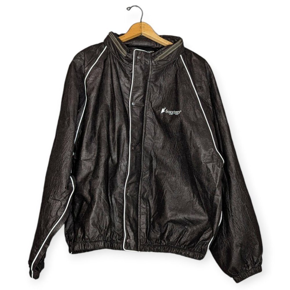 Frogg Toggs Tekk Toad Waterproof Rain Jacket Men's XXL Black Reflective